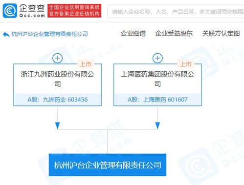 強(qiáng)強(qiáng)聯(lián)手 上海醫(yī)藥與九洲藥業(yè)共同成立企業(yè)管理公司，深化戰(zhàn)略合作布局